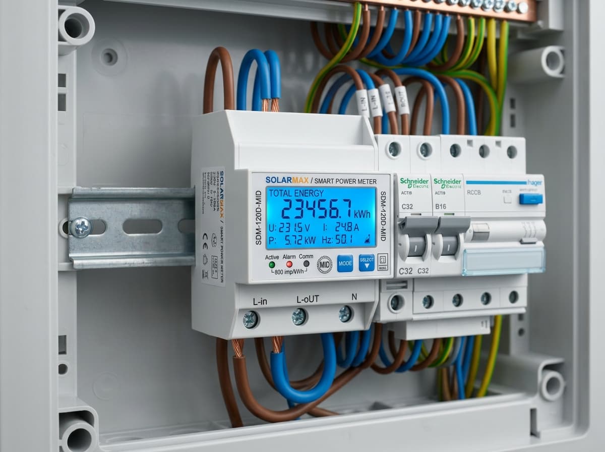 Smart DIN-Rail Prepaid Energy Meter & Auto-Changeover Switch