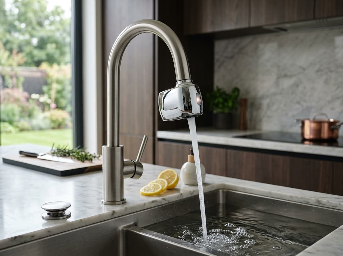 Smart Touchless Infrared Faucet Adapter for Kitchen & Bathroom